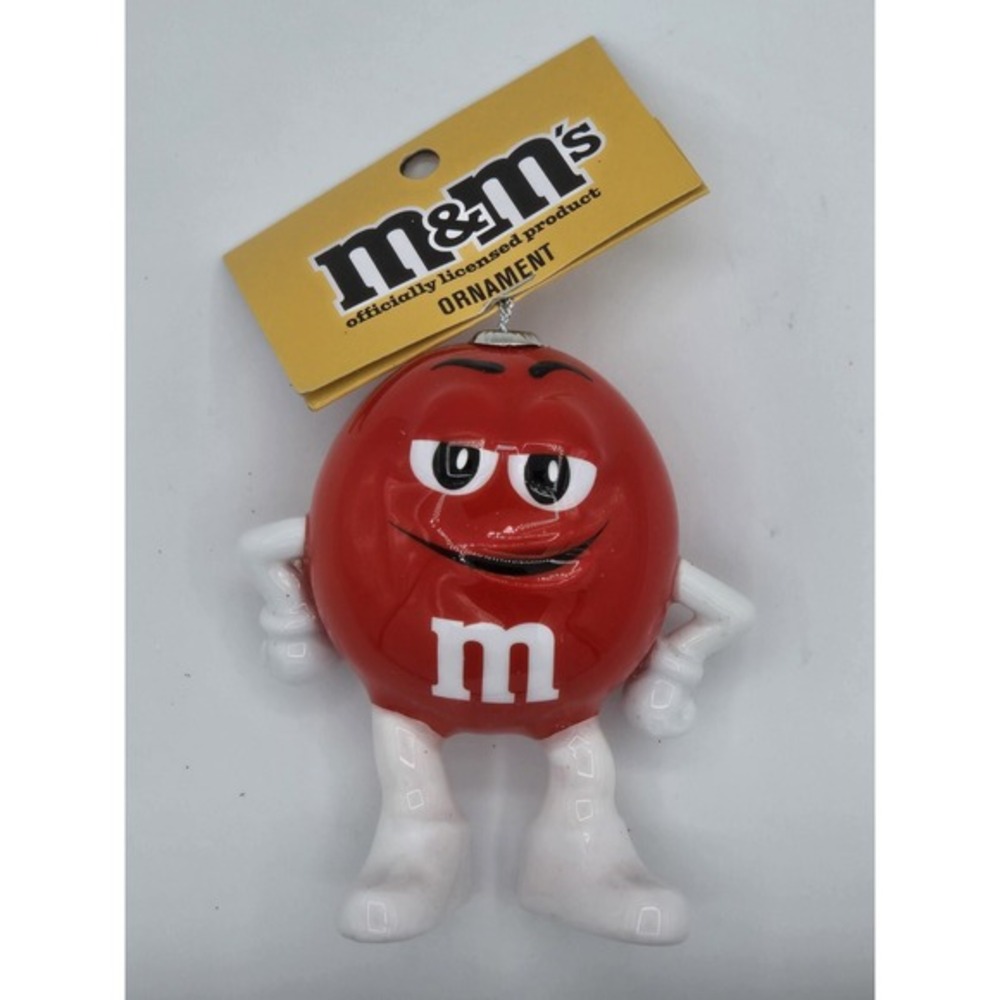 M &‎ M's Candy Red Novelty Decoupage Christmas Tree Ornament by Ruz - NWT New